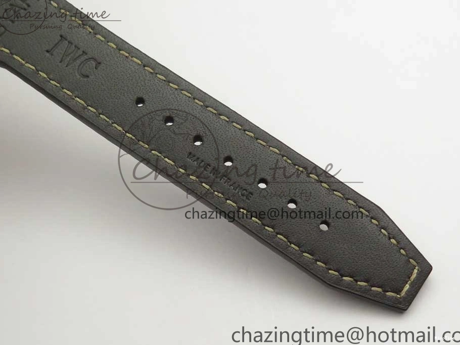 MIROTIME 0504 SmartChoice Mark XVIII IW327006 Titanium M+F 1:1 Best Edition Black Dial on Brown Leather Strap A 7145